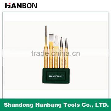 5 Pcs Gold-plated Quality Pin Punch Sets photo-2