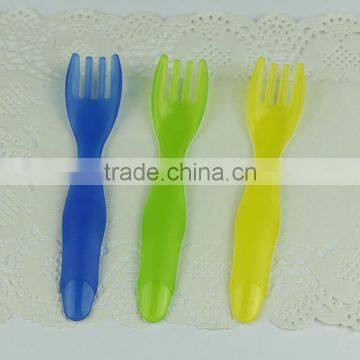 Factory Sale Soft PP Baby Spoon With Fork Baby Spoon Tableware Set photo-5