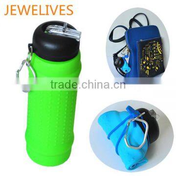 Hot new products for 2015 silicone unbreakable water bottle