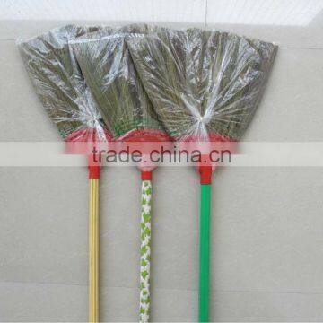 corn broom wooden handle wth pvc cover