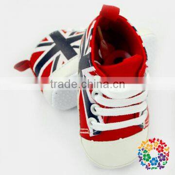2015 Wholesale Toddler Baby Boy Girl Union Jack Printed Soft Baby Shoes Lovely Cheap Prewalker Baby Shoe Size 0-12 photo-2