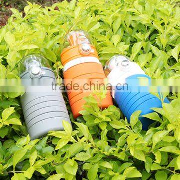UCHOME TOP Hot Sale Outdoor 100% Food Grade Travel Foldable Collapsible Silicone Water Bottle photo-6