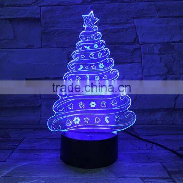 UCHOME 3d Illusion Lamp Christmas Tree Hot Selling Lamp photo-5