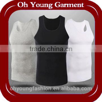 cheapest men tank top solid colour men vest salewell cotton vest