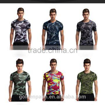 colorful 100% poyester LYCRA all over sublimation printing t-shirt