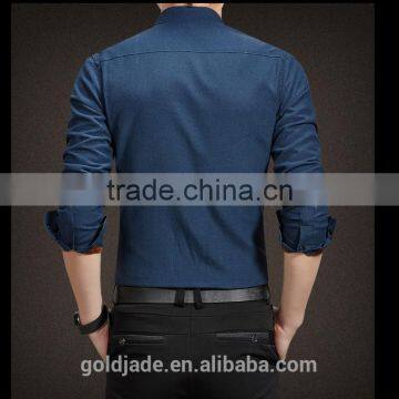 Men's Long Sleeve 100% Cotton Business for Men Dress Shirt Italian Style photo-5