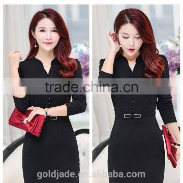 2016 Customized Manufactorying Fashionable Custom Fit Middle-aged Ladies Dress photo-4