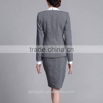 Fashion Tailor Made Ladies Office Uniform Designs Suits for Women Handmade Business Suits photo-3