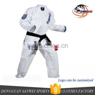 Wholesale New Design High Quality Custom Made Pearl Weave Fabric Patches Bjj gi White Brazilian Kimono Jiu Jitsu photo-2