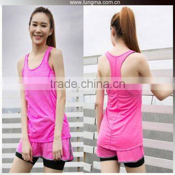 8218 Nylon Spandex Custom Wrestling Singlets Fitness Vest Women Gym Top