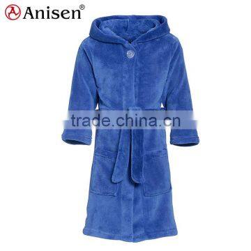 2017 shaoxing wholesale polar fleece custom men's winter bathrobes