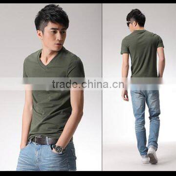 2016 Perfect popular in China hot style best quality V-neck T-shirt for men