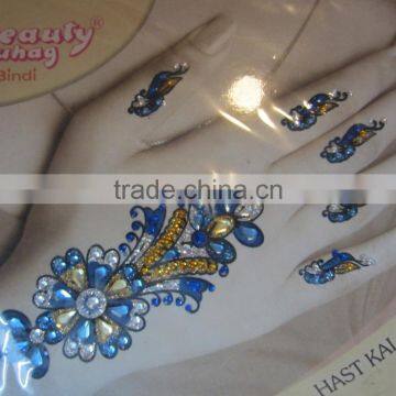 CRYSTAL Henna Tattoo Glitter Sticker Hand Bindi photo-5