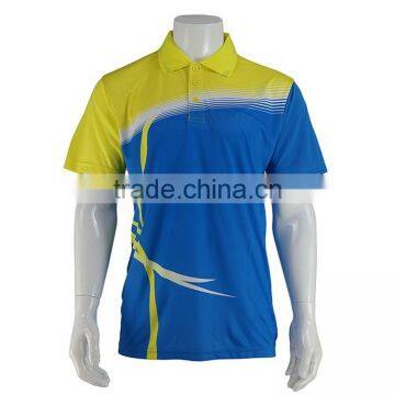 High Quality 100% polyester cool men polo t-shirt, custom made printing t shirts