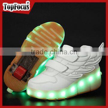 Custom Sneakers Kids Children 7 color Flashing Led Light Up shoes