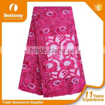 Bestway Top-end Handmade Embroidery Tulle Lace Beaded Bridal Lace Fabric French Net Lace Fabric With High Quality FL0245 photo-3