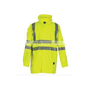 high visibility reflective vest, reflective coat/industrial Men's Polyester High Visibility Coat/100% Polyester safety coat