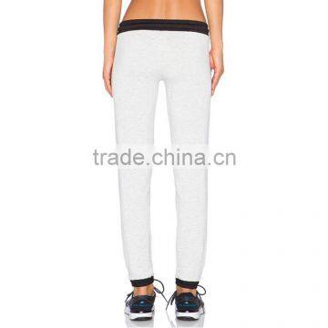 Plain White Bodybuilding Slim Fit Joggers Formal Trousers for Women photo-3
