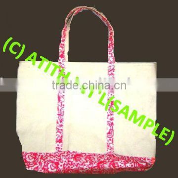 COTTON CANVAS HANDBAGS