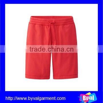 Red men's cotton short pants men sport shorts quick dry shorts china supplier OEM