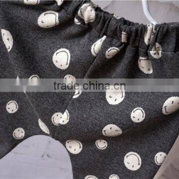 YD12328 Korean Children Casual Pants Spring Smiling Face Boys Trousers photo-4