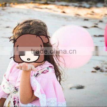 Boutique Summer Long Sleeve 2 Pieces Outfits Ruffle Vintage Dress Girl Clothes Set photo-3