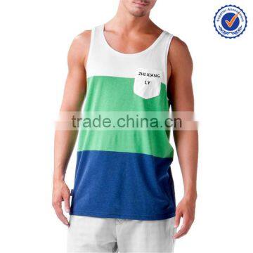 Loose fit tank tops striped jersey tank tops fat fit tank tops for men