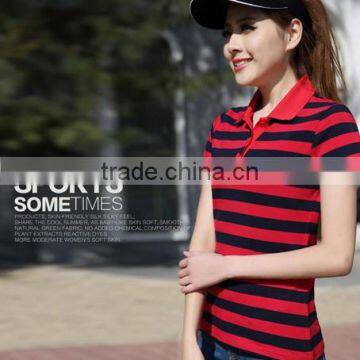 China Wholesale Professional Factory Good Sale Cheap Women Short Sleeve Polo Shirt Custom photo-2