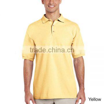 men's blank short sleeve cotton polo shirts