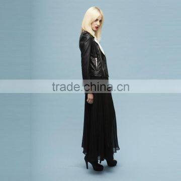 Lady Jacket pu Leather Jacket for Women photo-2