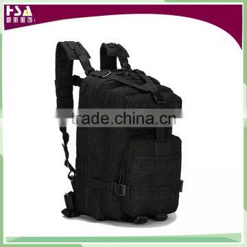 High quality 600D nylon waterproof black backpack tactical