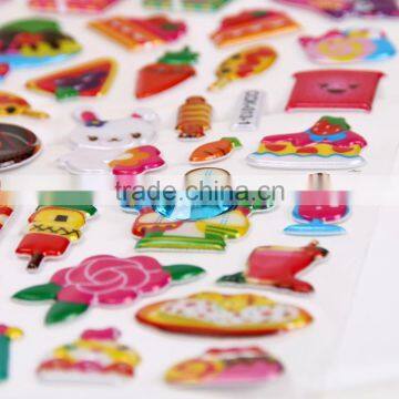 Children Puffy Sticker ,multicolor Decoration PVC Stikcer Bubble DIY Sticker Carton Pop-up Sticker Crystal Sticker photo-4