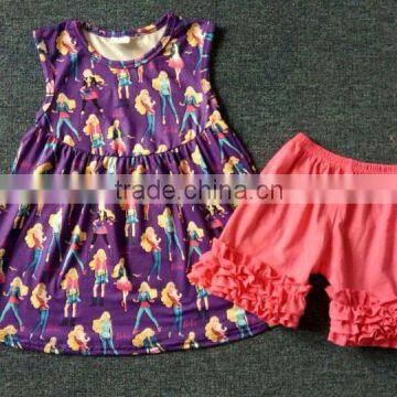 Boutique Girls Outfits tunic pearl and capris outfit children's clothing in China