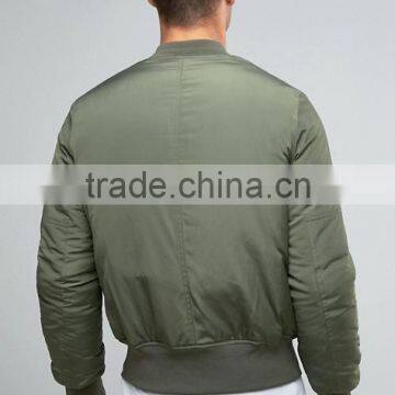 OEM Bomber Jacket With Sleeve Pocket in Guangzhou Clothing Factory photo-3