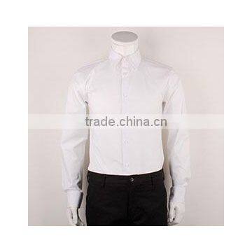 2015 Latest Design Classic Pure White Stylish Formal Shirts for men