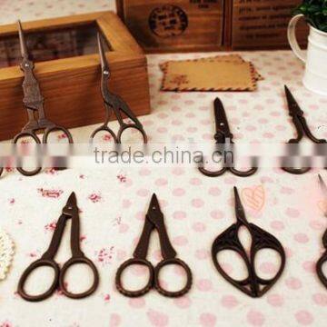 Antique Zakka Bronze Scissor Vintage Eiffel Design Scissor Lace Scissor photo-6