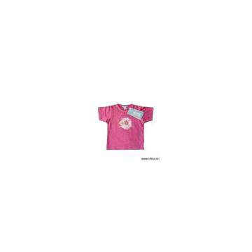 Sell Girl's Single Jersey S/S T-Shirt With Bulb Printing