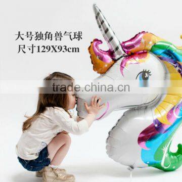 New Style Big Size Unicorn Balloon Foil Helium Animal Balloons Party Decoration photo-2