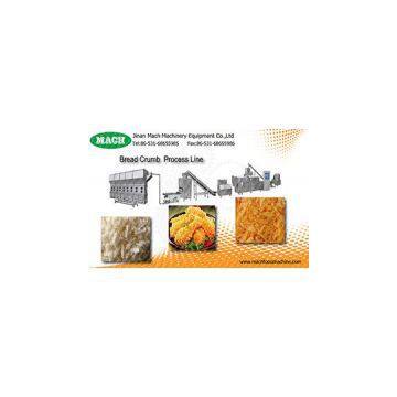 extruded fried chicken coating orange bread crumbs making machinery