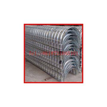 Round corrugated metal culvert