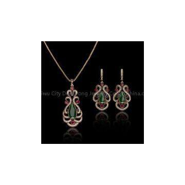 Statement Green Gemstone Jewelry Set