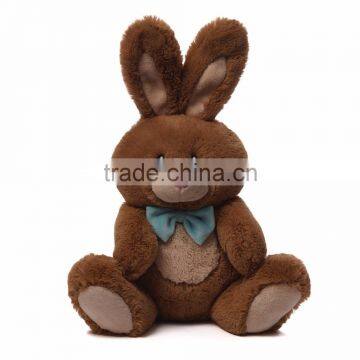 Long Pile Brown Soft Bunny Plush Rabbit Animal Toy for Sale