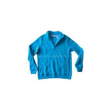 CVC70/30 Woman Half Zipper Sweatshirt