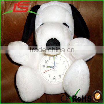 Hot Plush Snoopy with Quartz Analog Clock