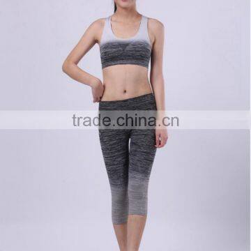 Women Workout Sport Bra+Capris Running Clothes Set