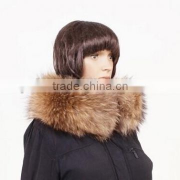 Yanran Fur fashion style 100% genuine raccoon fur collar