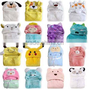 lovely polar fleece baby animal baby bathrobe