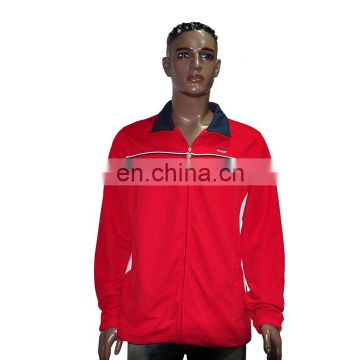 Men's Polyester Jacket with Reflective Stripe