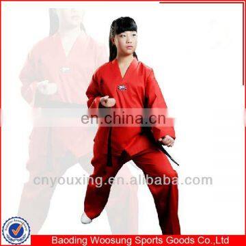 Brand new red color taekwondo uniform/taekwondo dobok