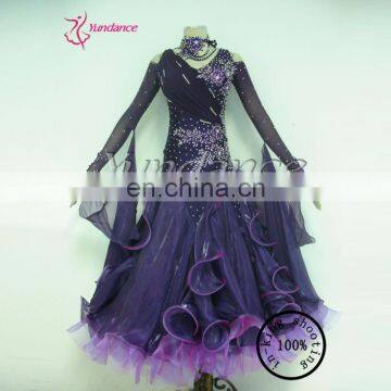 Manufacturer 100% Beautiful Dance Costume For Woman Purple B-11715